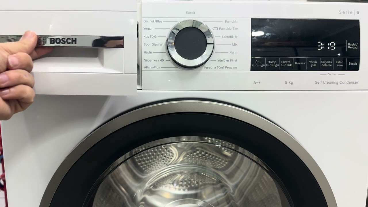 Bosch çamaşır kurutma makinesinde CRe hatası sonrası ağır bakım işlemi nasıl yapılır?