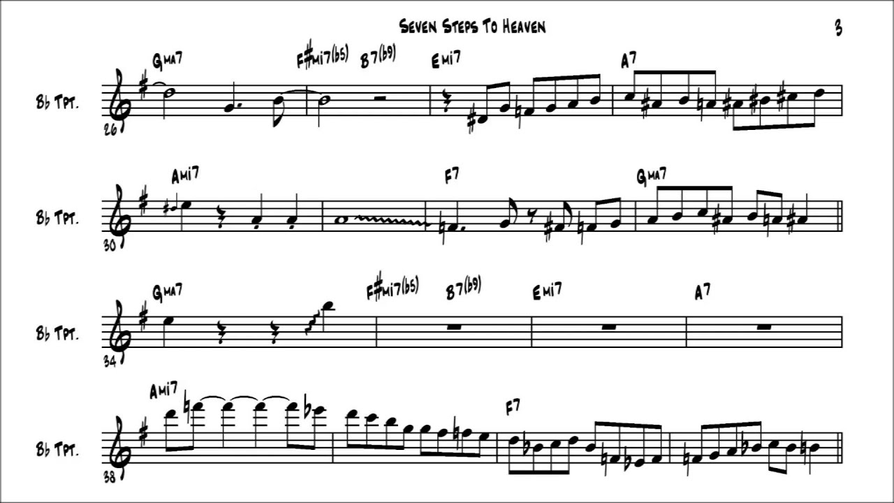 Miles Davis Seven Steps to Heaven Solo Transcription