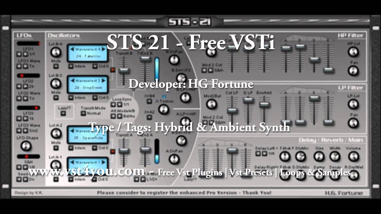 sts 21 - Free Vsti | Hybrid & Ambient Synth