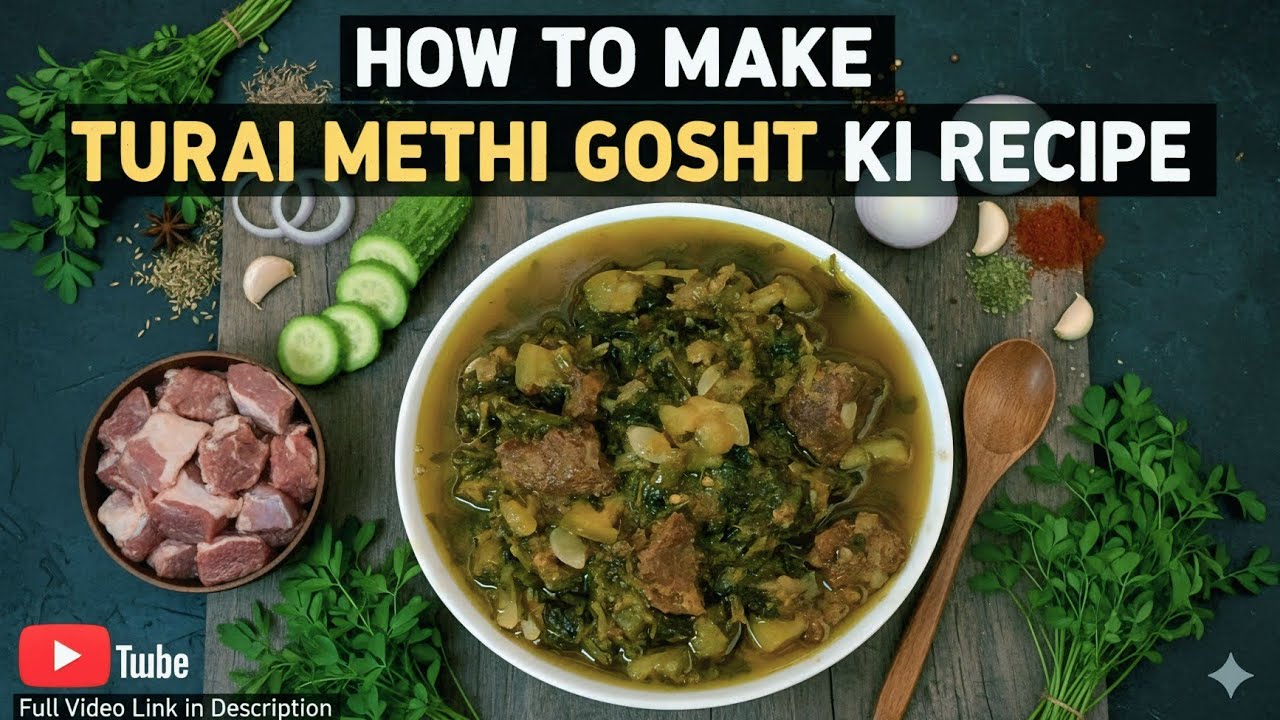 Turai Methi Gosht Ki Aisi Mazedaar Recipe Apne Kabhi Nah Khayi Hogi