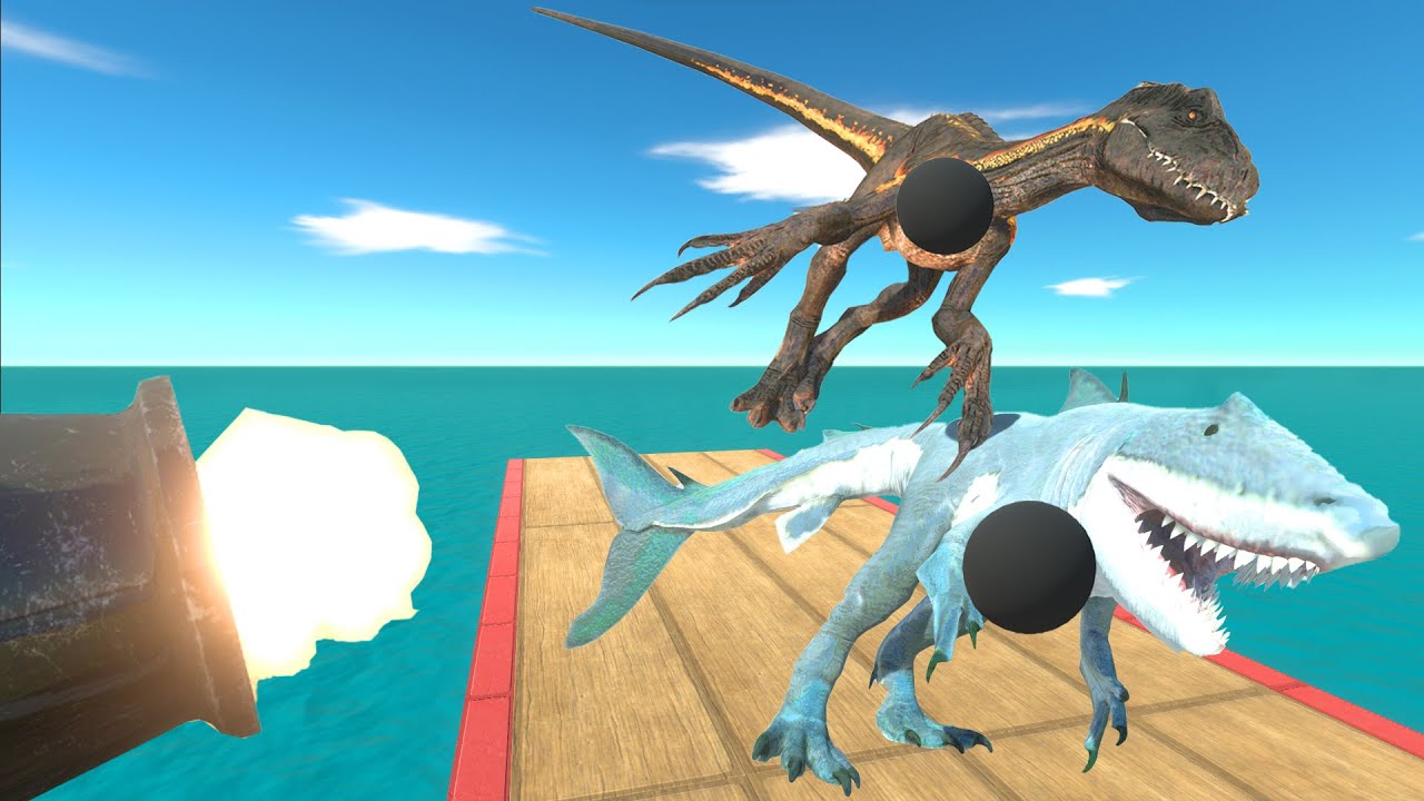 The challenge of escaping from war cannons - Animal Revolt Battle Simulator