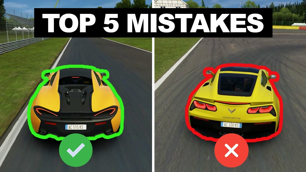 Top 5 Mistakes in Racing Games (& Sim)