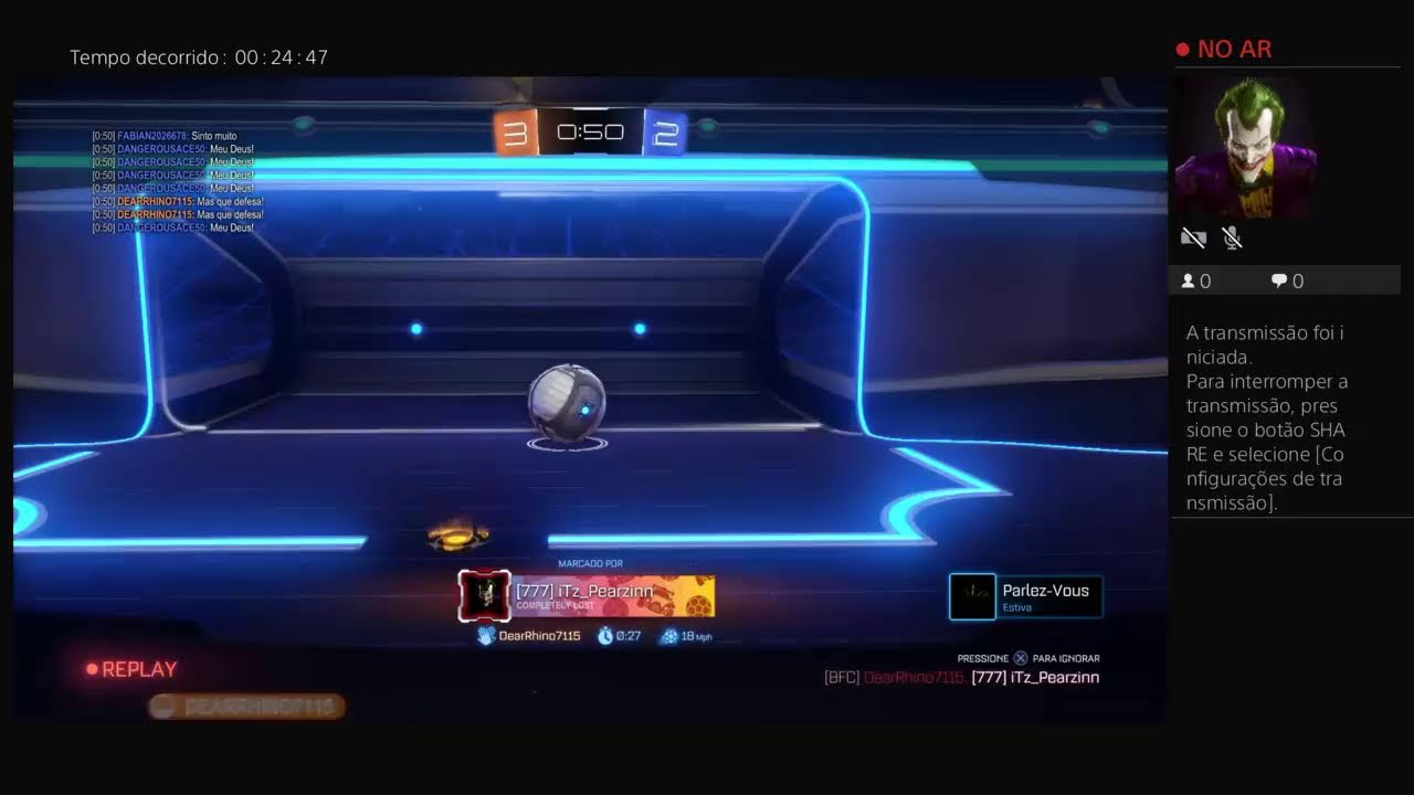 Transmissão ao vivo do PS4 de iTz_Pearzinn