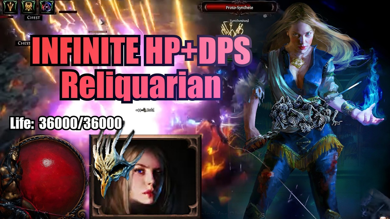 36000+ Life Stacking Reliquarian! 400mil+ DPS Massive Shrine Scion Build Guide - POE 1 3.28