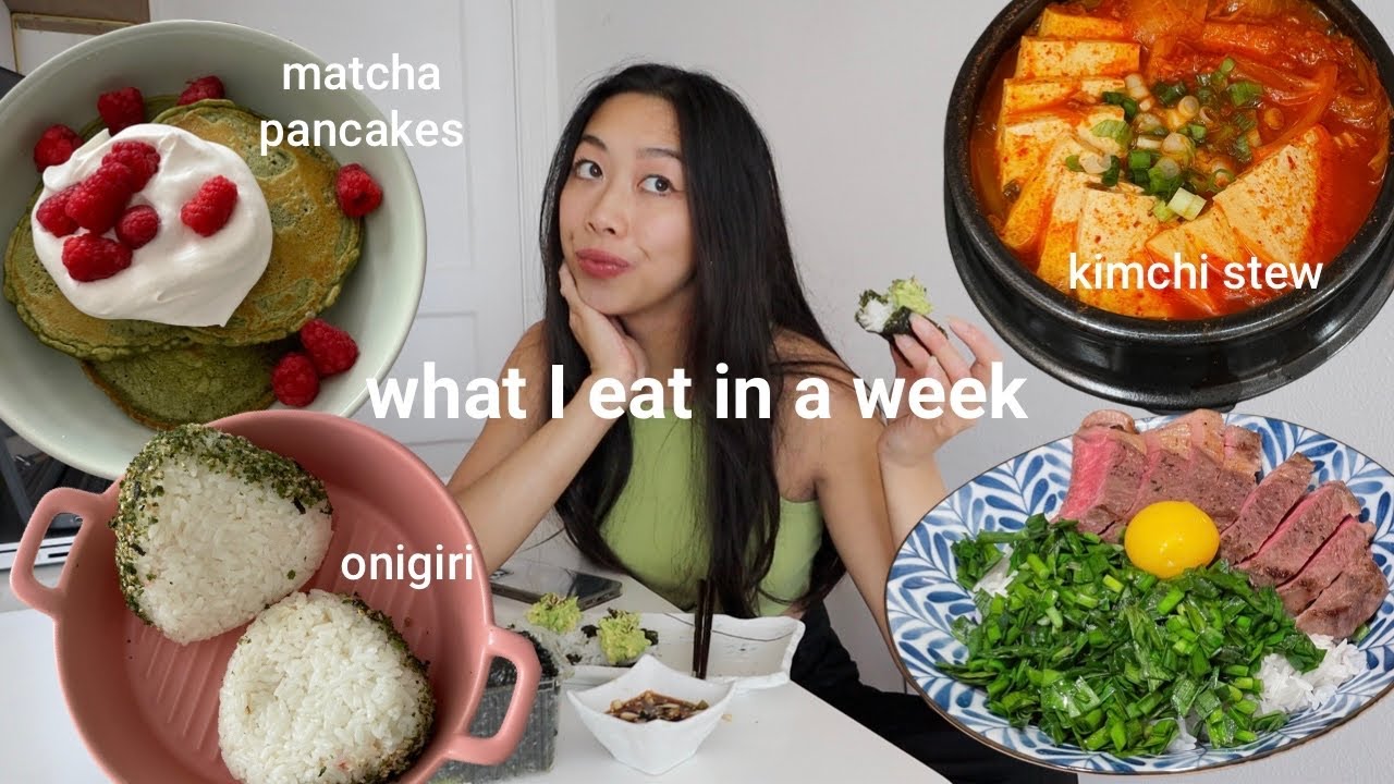what i eat in a week 🫒 *asian food + realistic + easy recipes*
