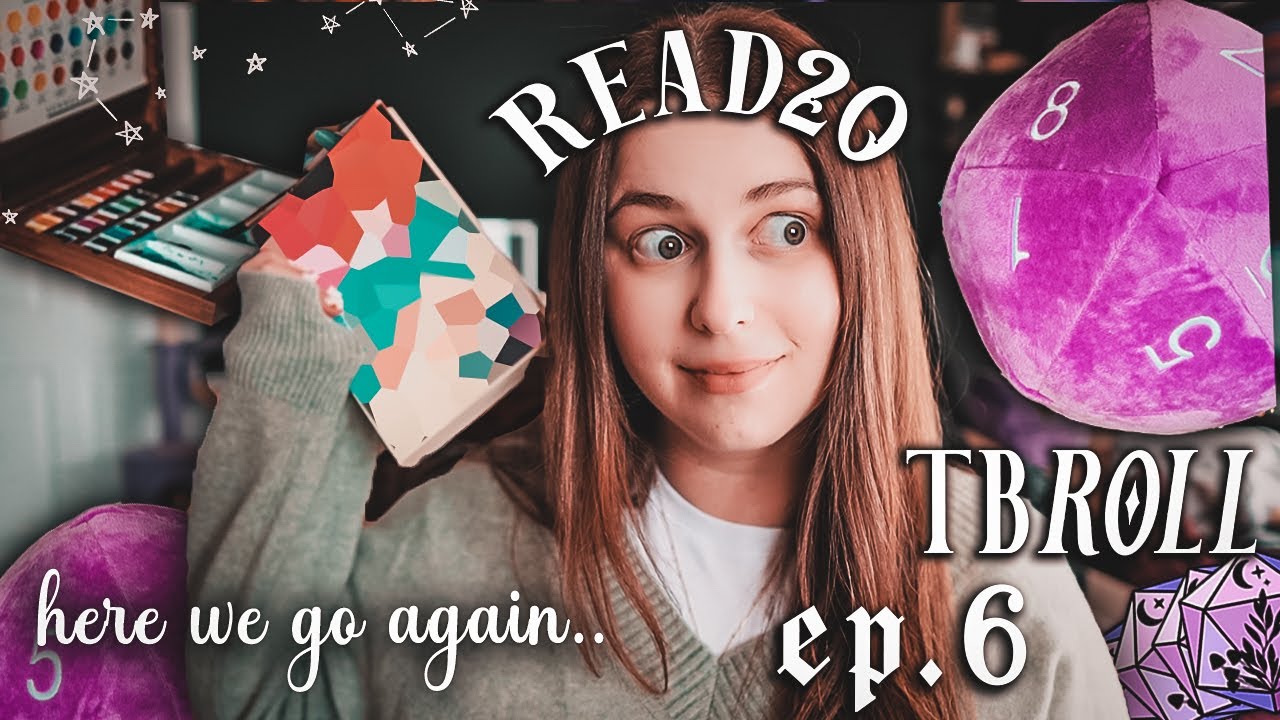 🎲 ReaD20 TBRoll reading game: Episode 6 - trying popular author & getting creatively challenged 🎨
