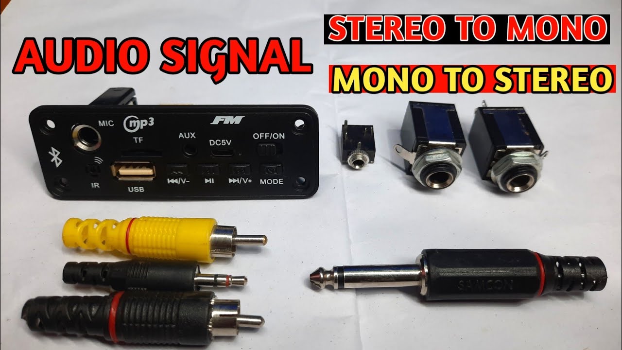 How to convert Stereo to mono | Mono to Stereo Signal | Mono signal to Stereo Signal Convert