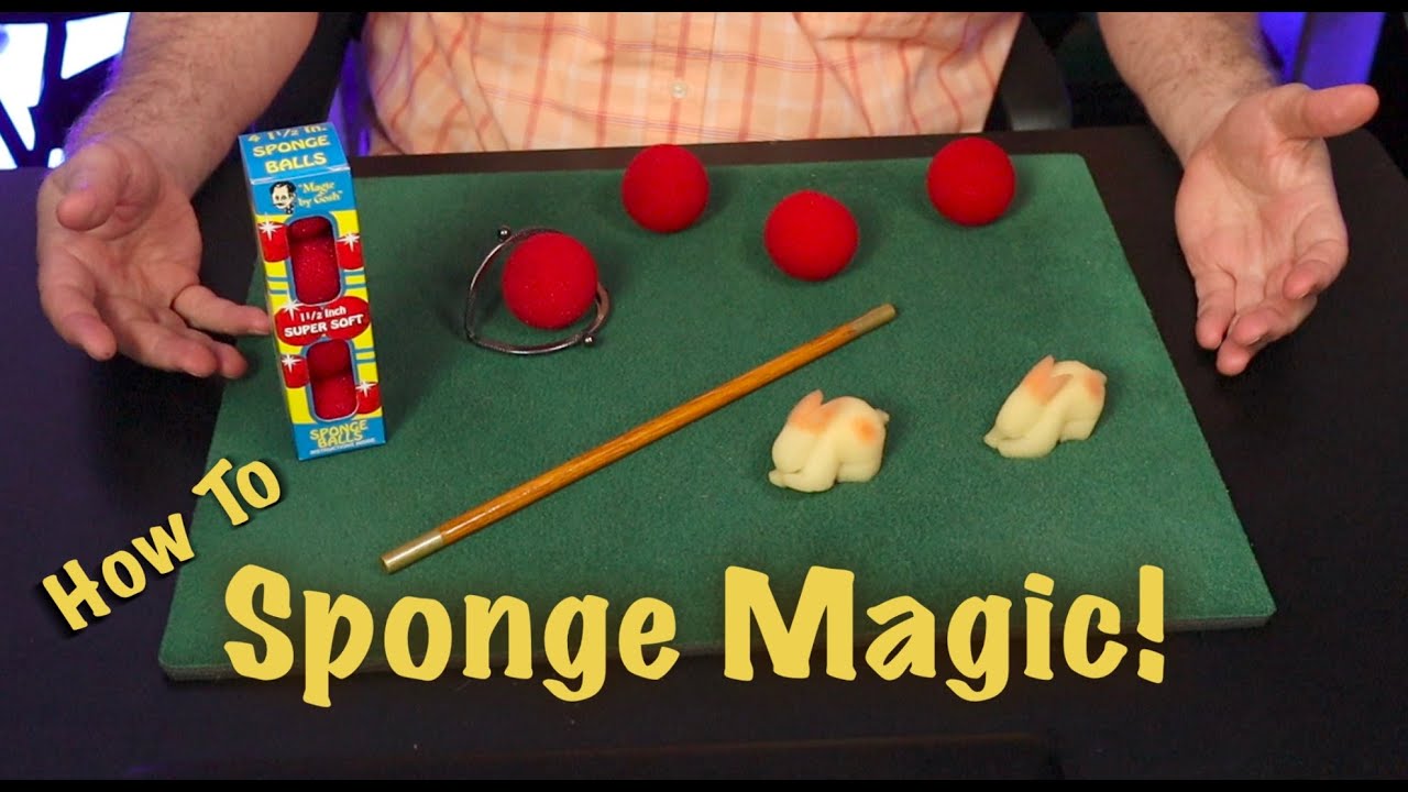 Как: Sponge Magic (Шарики и кролики) Урок для начинающих