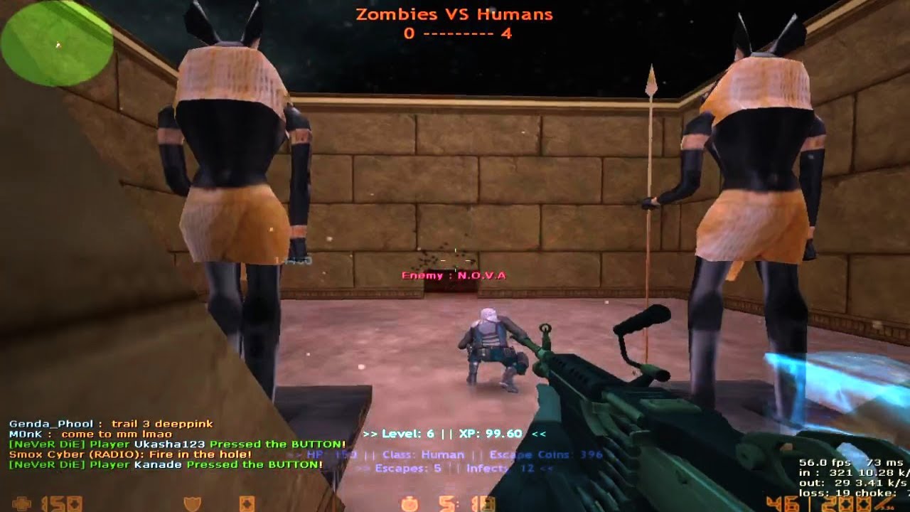 Counter Strike 1.6: Zombie Escape - Ze_AstreoEgyptt On Server NeVeR DiE