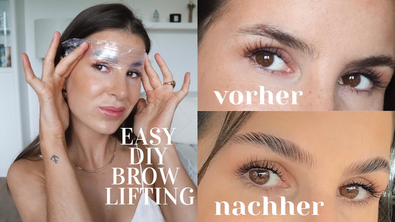 EYEBROW LIFTING - easy selber machen - DEUTSCH