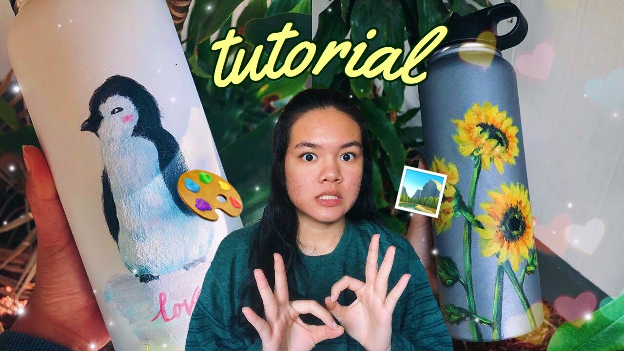 How to Paint a Hydroflask with Acrylics (Tutorial + FAQs)