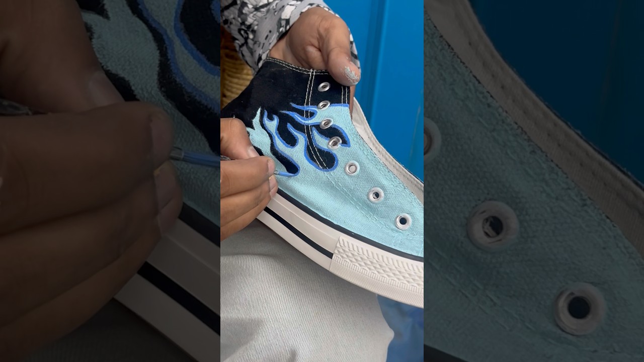 Customise Converse Shoe 👟 #painting #customized #converse #explore