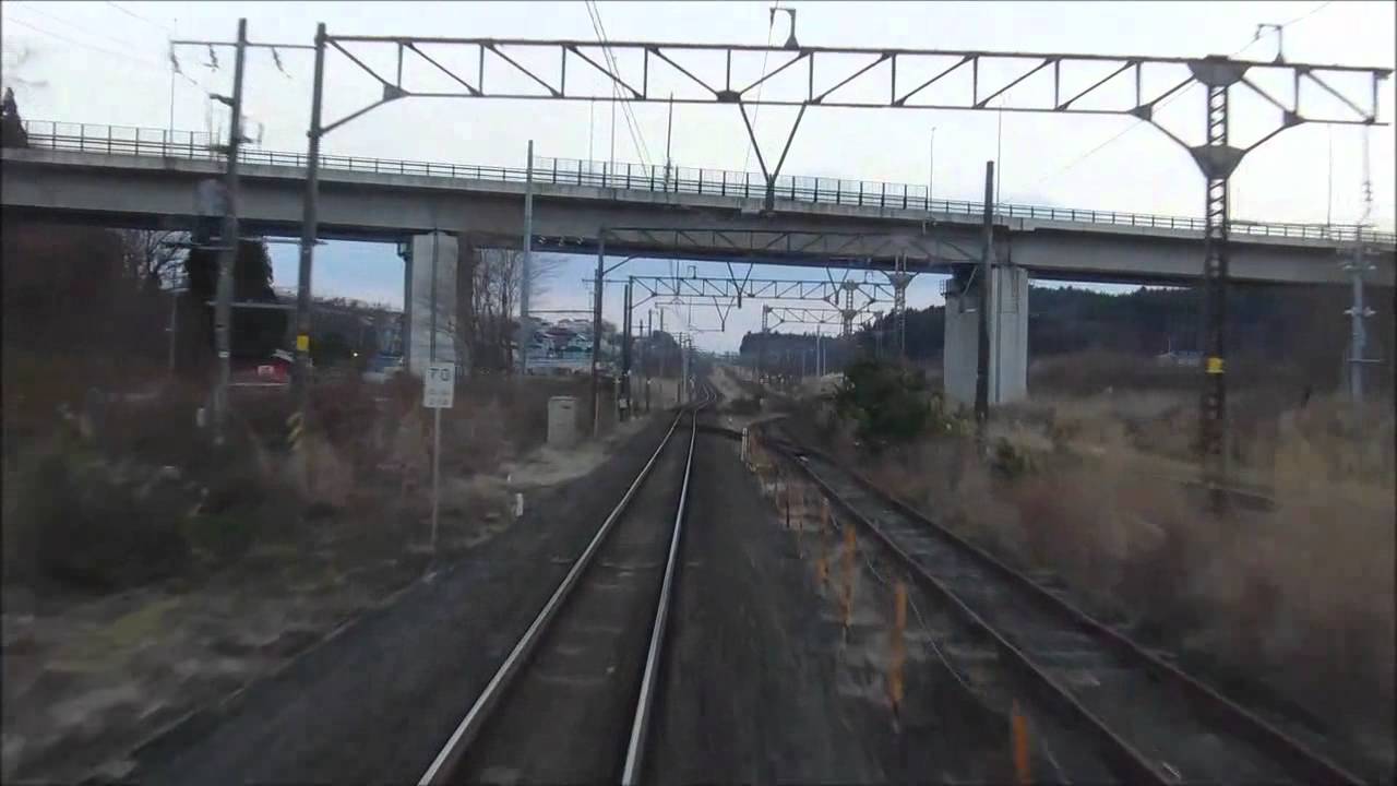 KiHa110 MISAWA-HACHINOHE 2/2 - Cab ride - F&uuml;hrerstandsmitfahrt - Dalla cabina del (AOIMORI)