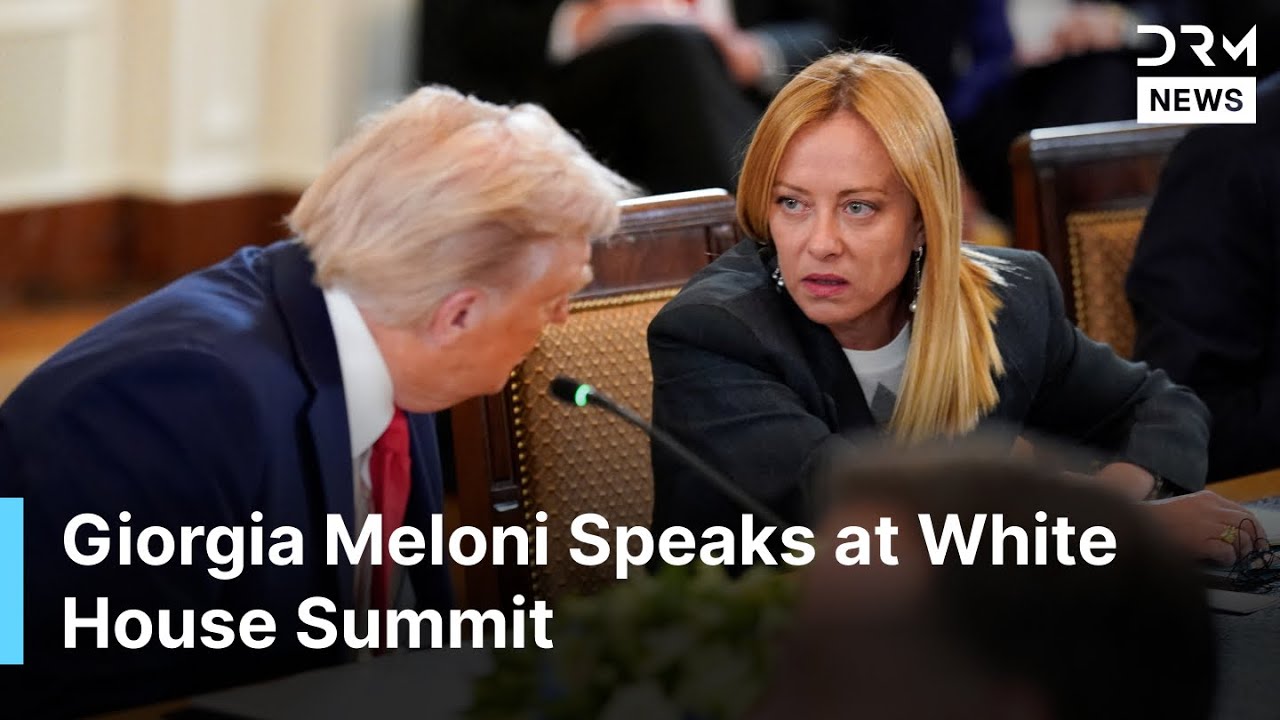 FULL SPEECH: Italian PM Meloni Sends Big Warning to Putin at White House | AC1G