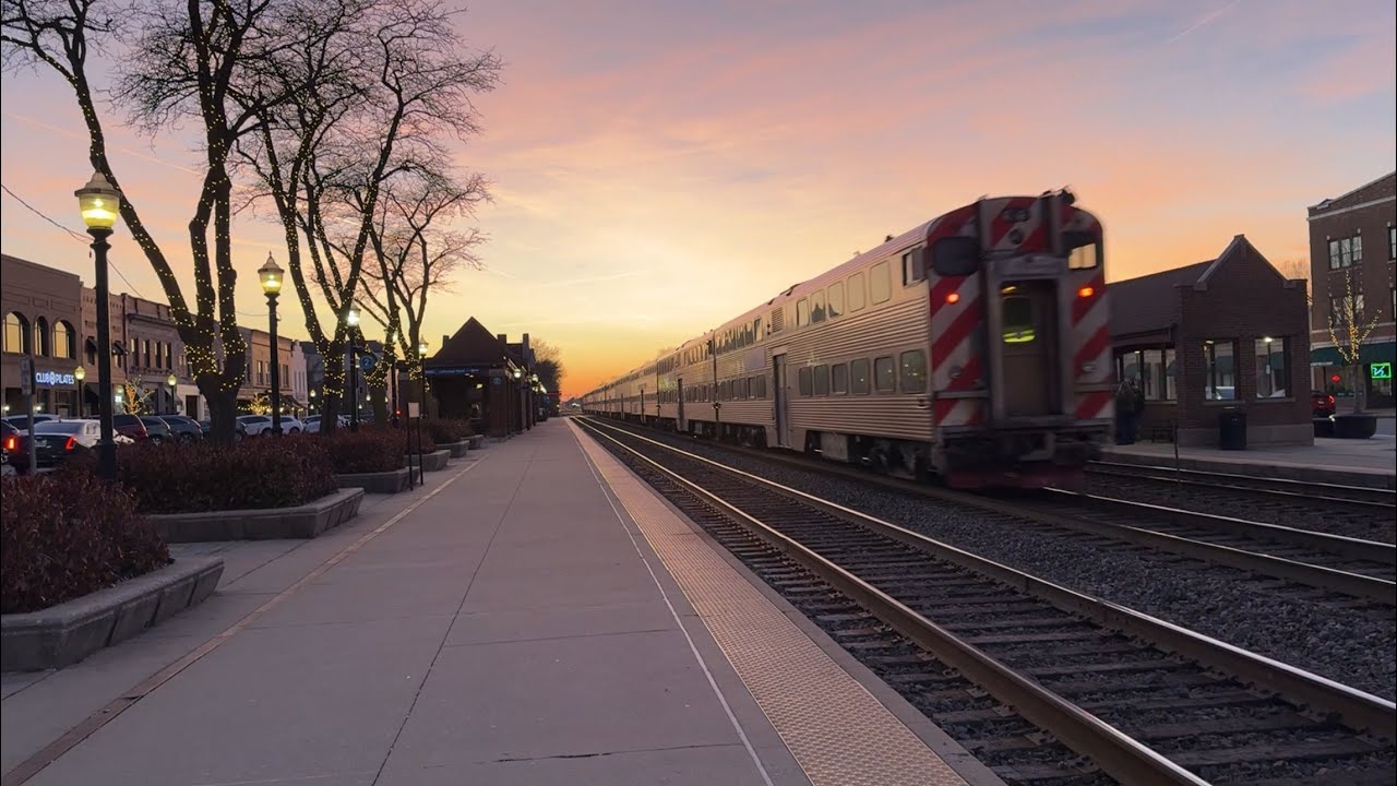 The Complete Metra Evening Rush Hour At LaGrange Road On February 19, 2024