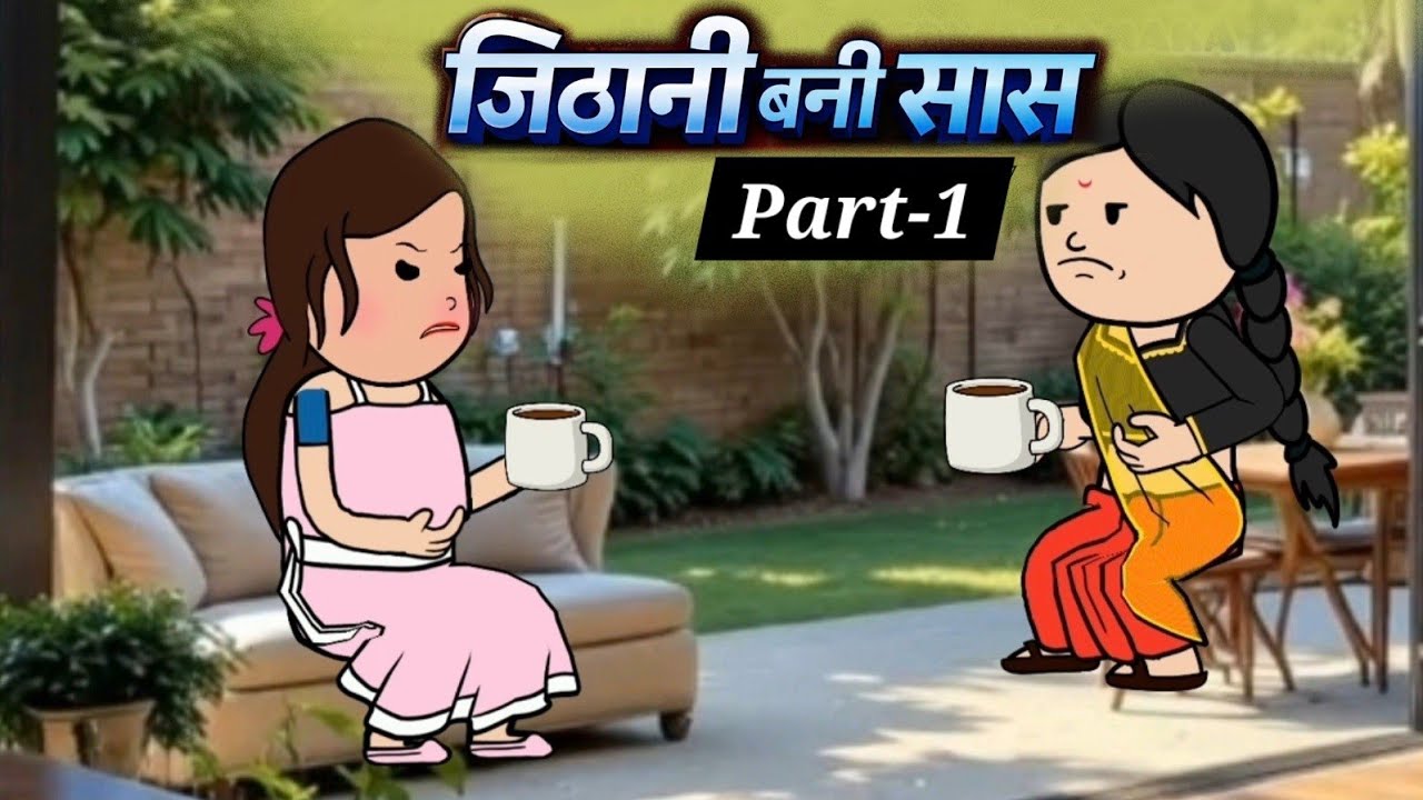 💔“ जेठानी बनी सास ” 💔 Hindi CARTOON Moralstory #shortvideo 