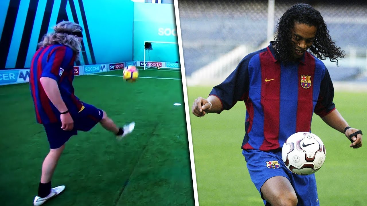 Jimmy Bullard Recreates | Ronaldinho's viral double crossbar tekkers!