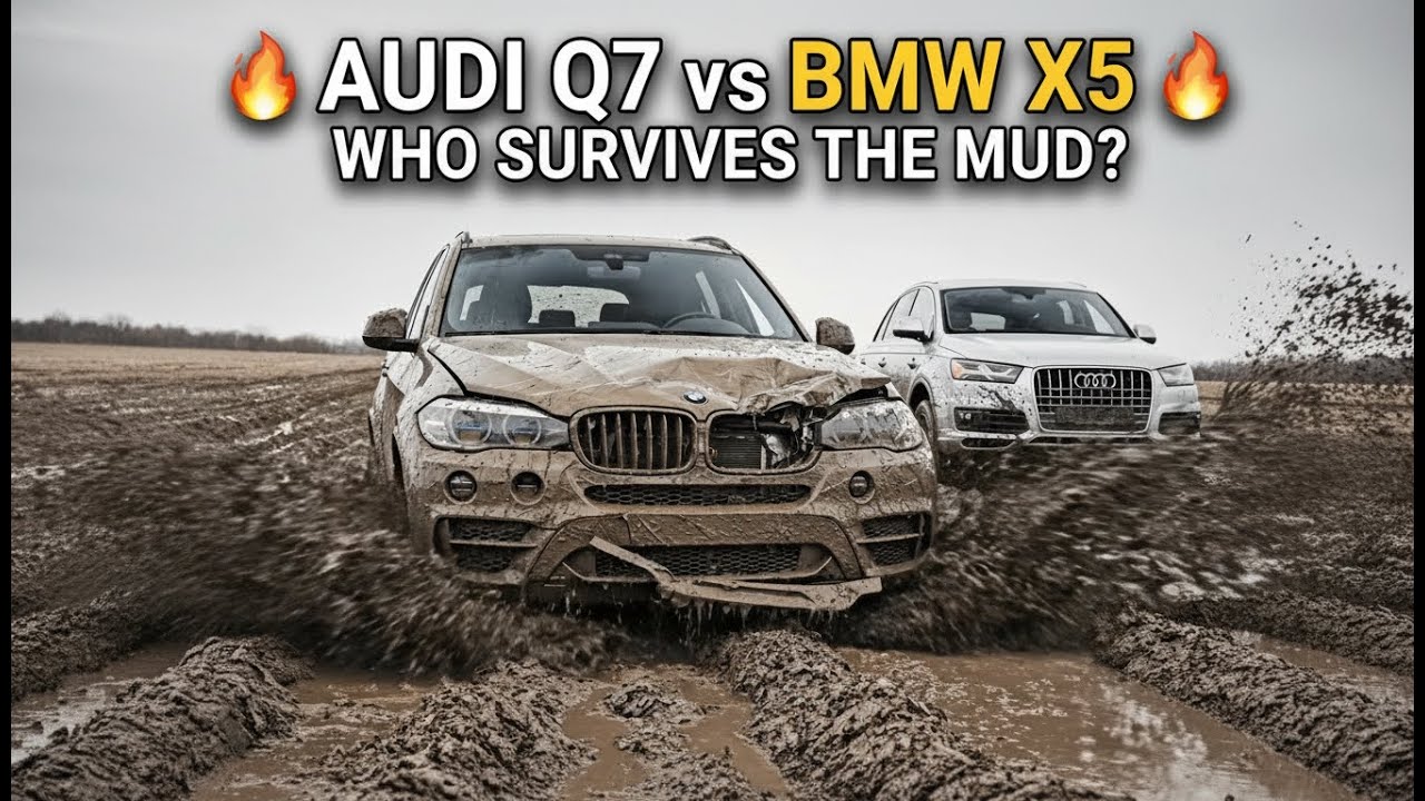 Which SUV Handles Mud Better? Audi Q7 or BMW X5 🤔