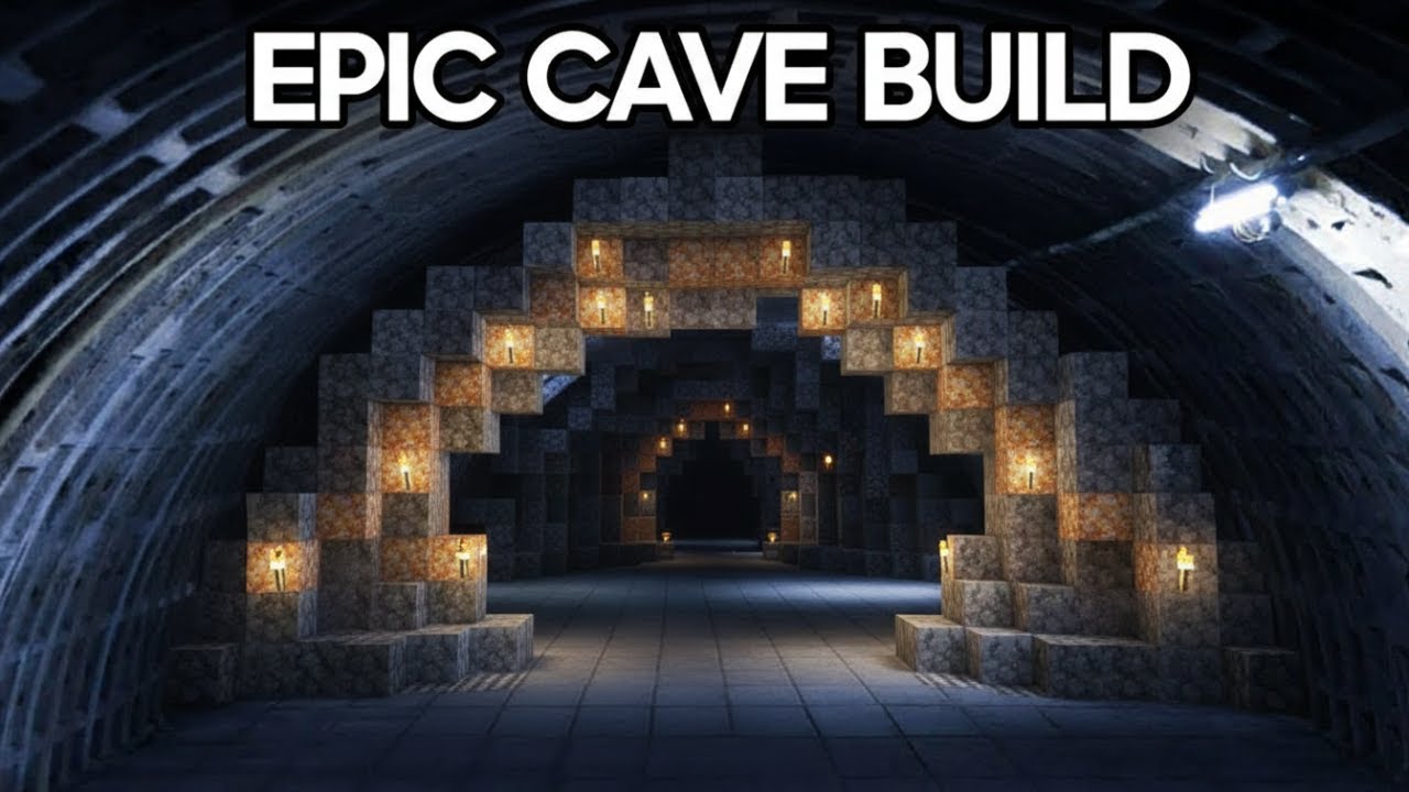 Epic minecraft cave build