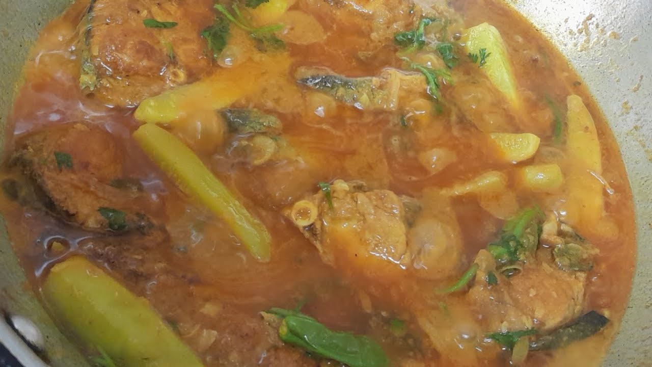 খিরা দিয়ে পাঙাস মাছের রেজালা || Pangas fish stew with pickles