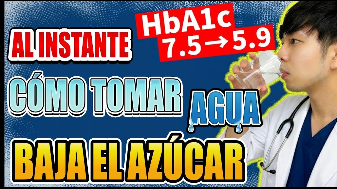 ¿Quieres bajar tu glucosa? Solo cambia la forma en que tomas agua, te lo explica un doctor