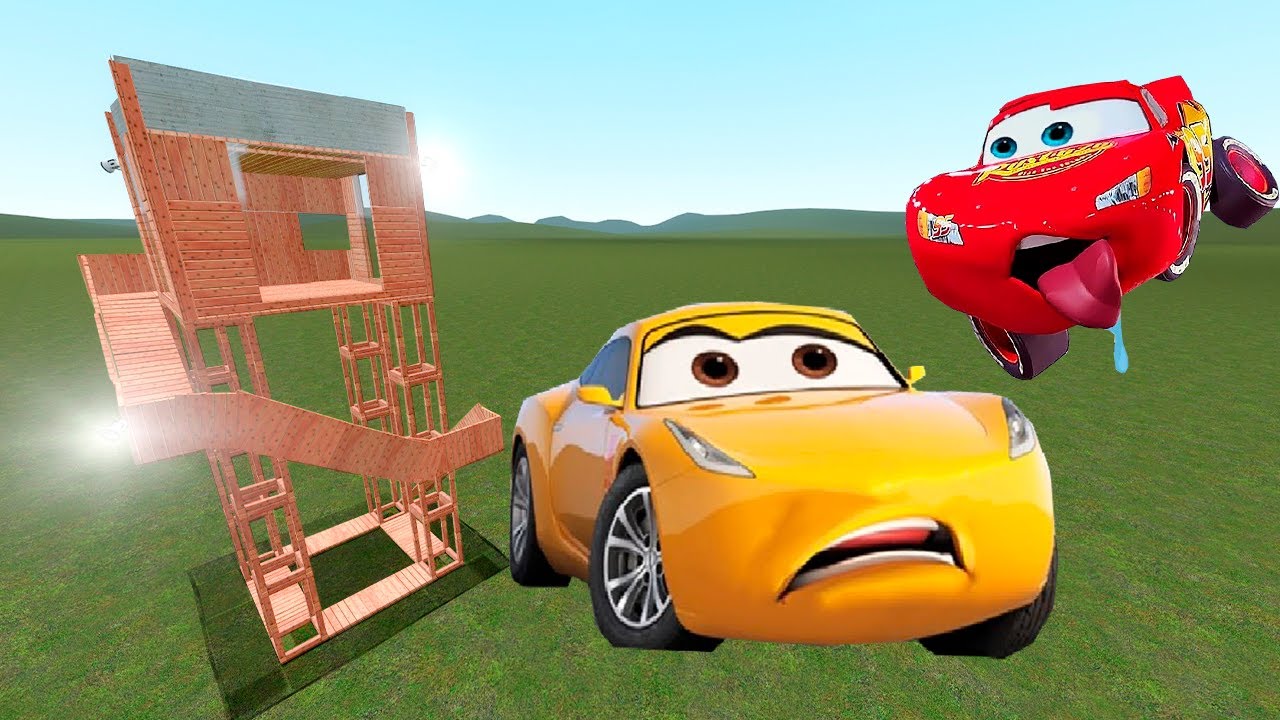Lightning McQueen too happy to see Cruz Ramirez Nextbots vs Towers Gmod in Garry's Mod