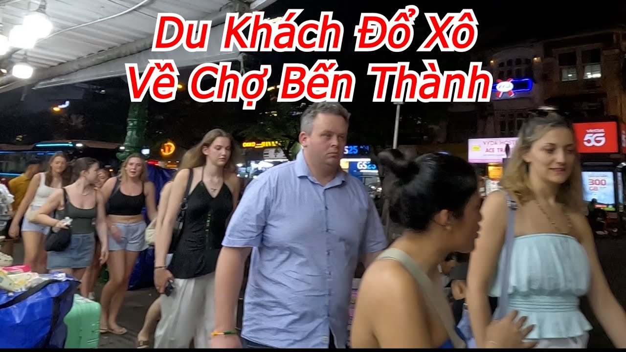 Mask TV - Du Khách Đổ Xô Về Chợ Bến Thành Sài Gòn