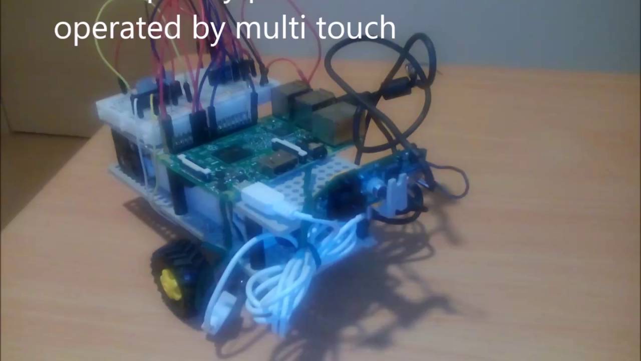 home made raspberry pi ROV operated by smart phone
