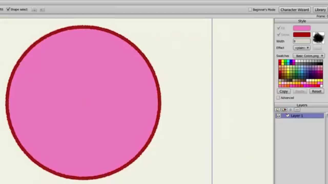 Anime Studio Debut 11 - Basic Styles Palette - Tutorial