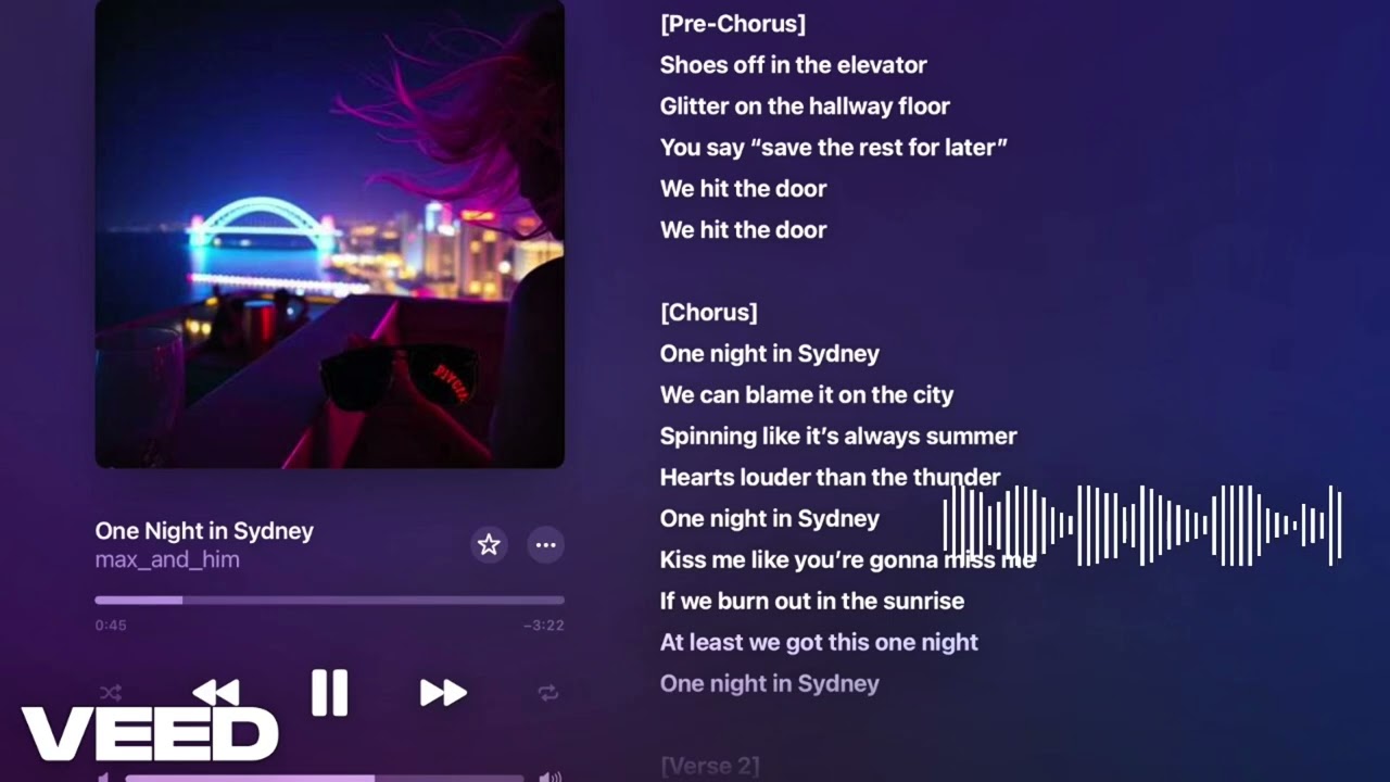 Одна ночь в Сиднее (официальное видео с текстом песни)