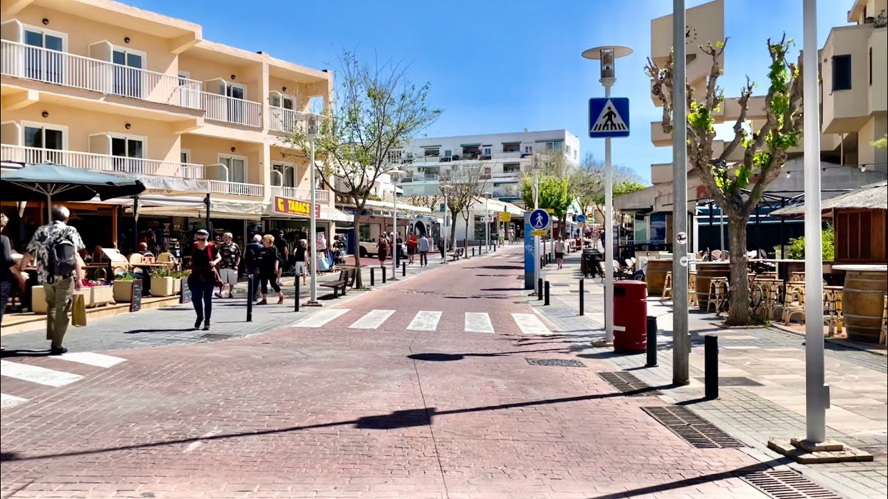 Paguera ❤️der Boulevard 🇪🇸 schöne Einkaufsstraßen auf Mallorca ❤️ Rundgang sehr entspannt 🏖☀️😎😍