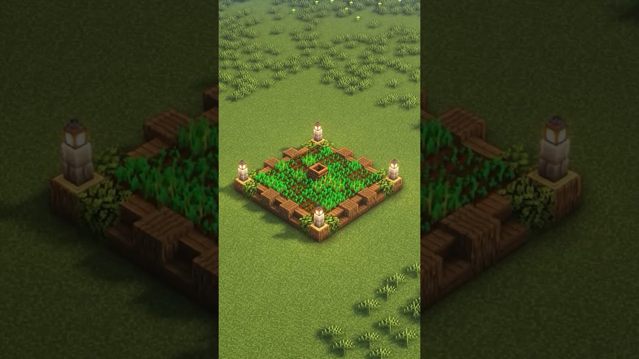 ⛏️ Minecraft Tutorial ::  Wooden Crop Farm