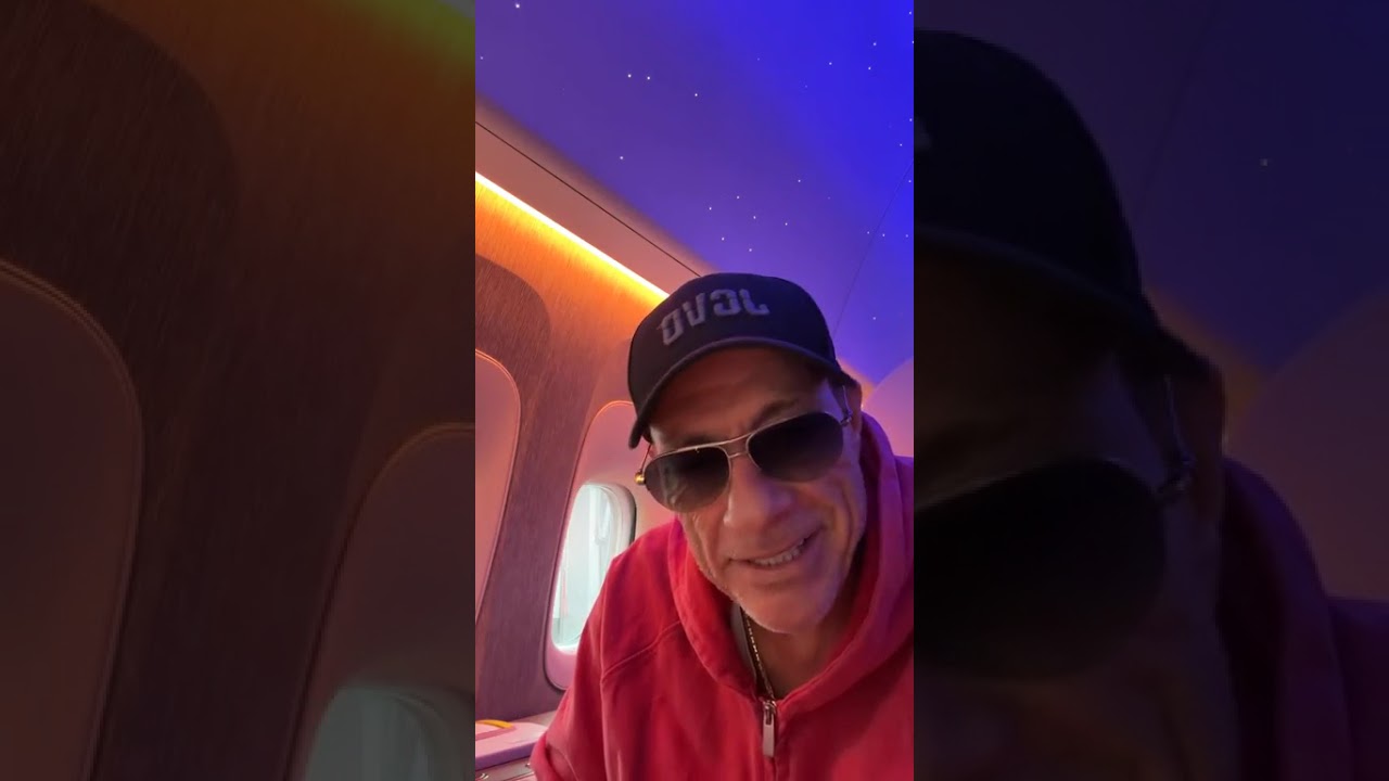 Jean Claude Van Damme, travel by plane ✈️ to Hong Kong .