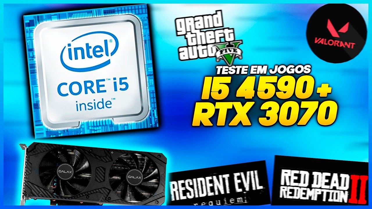 ESSE PC RODA TUDO NO ULTRA!!! Analisando Desempenho do I5 4590 + RTX 3070!