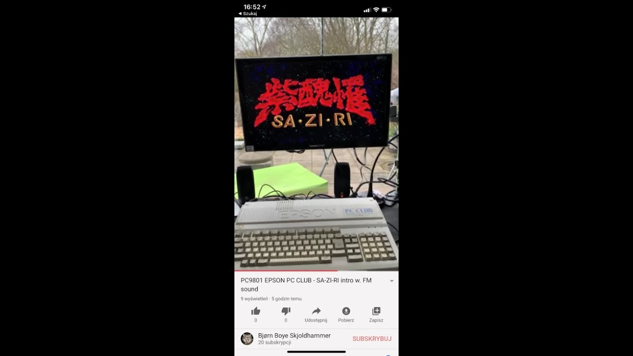 PC9801 EPSON PC CLUB - SA-ZI-RI intro w. FM sound