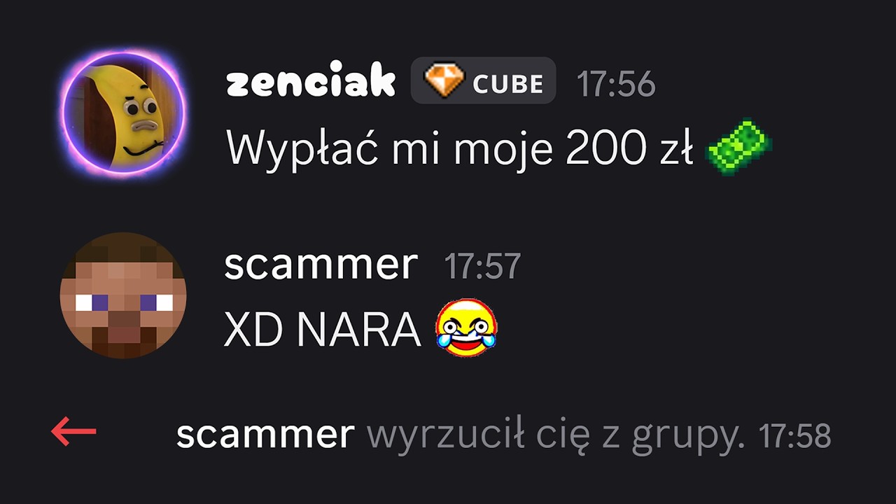 Wyjaśniam SCAM Serwer w Minecraft