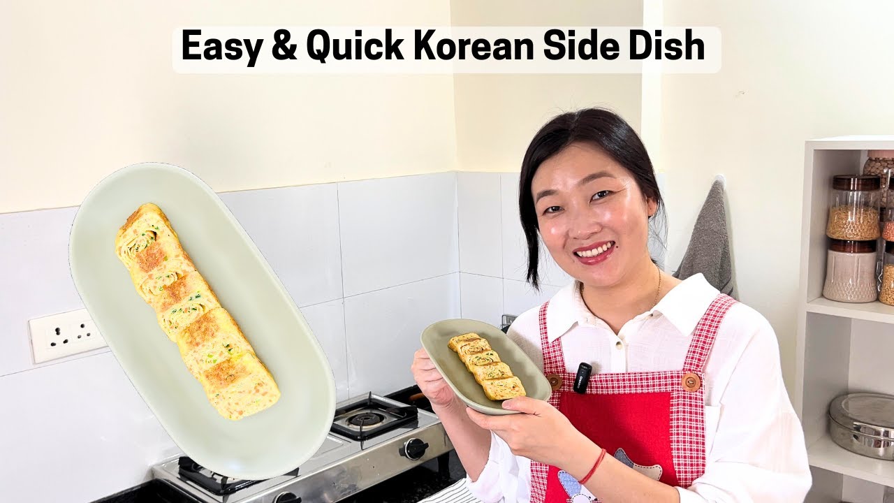 The Most Common Korean Side Dish | Gyeran mari | Korean Rolled Omelette Recipe
