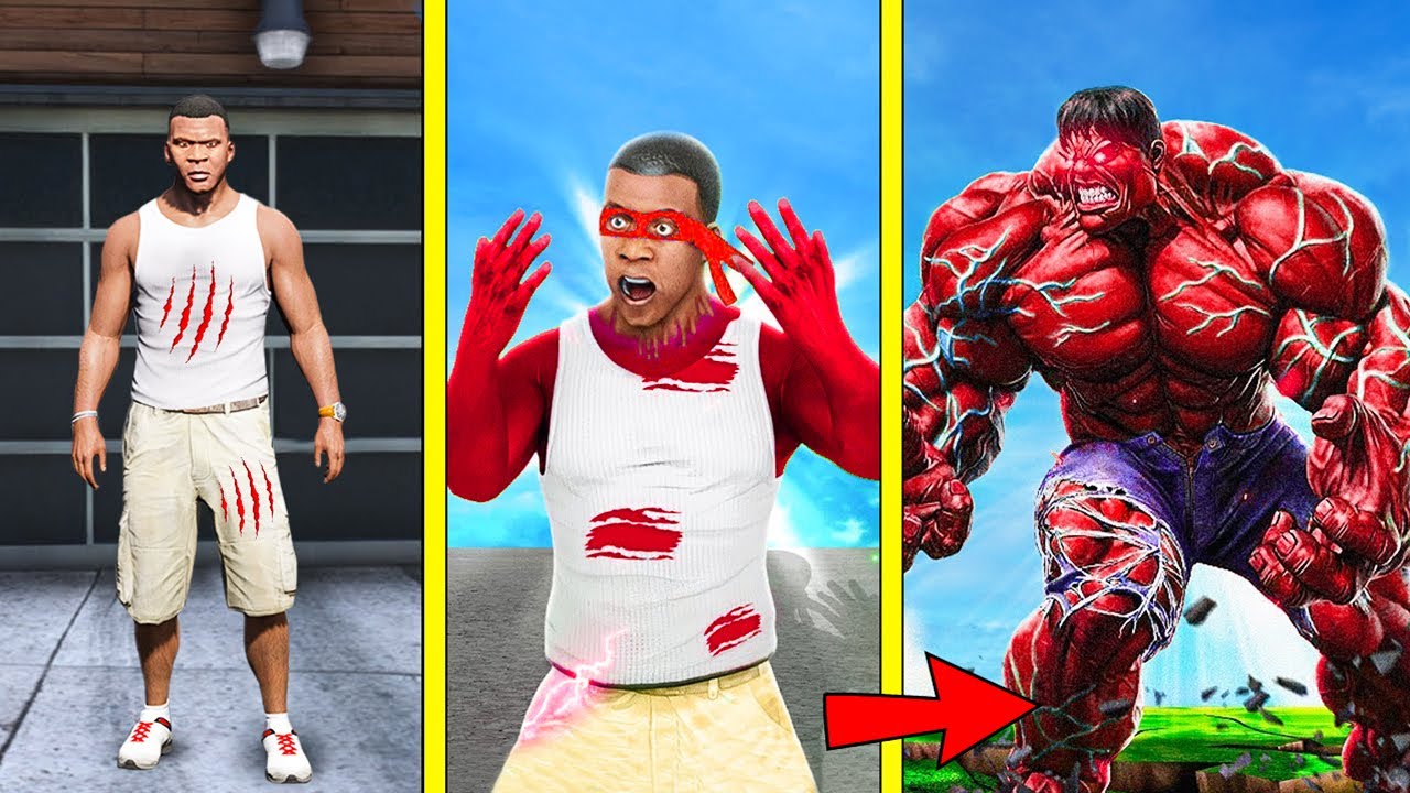 Франклин, съеденный Халком, станет Красным Халком в GTA 5
