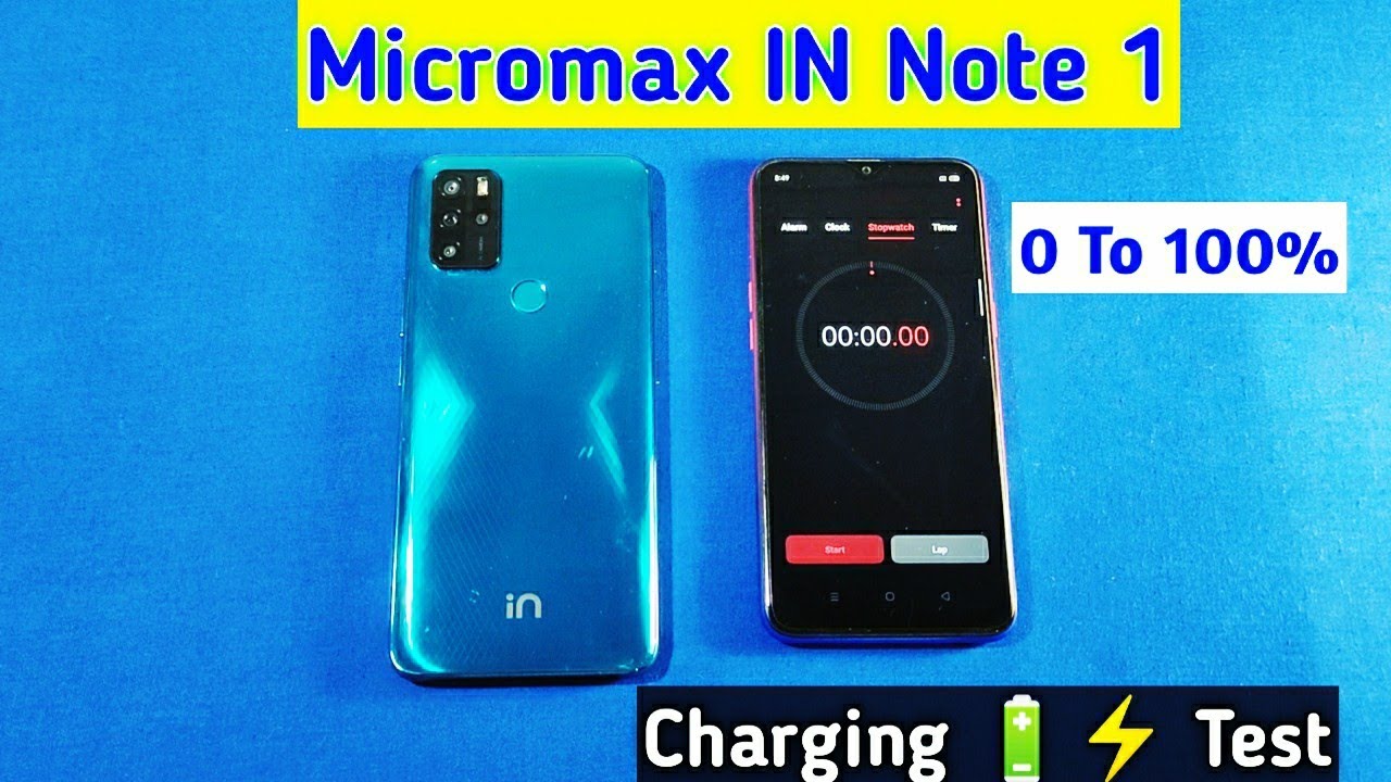 Micromax IN NOTE 1 Charging Time Test 0-100%