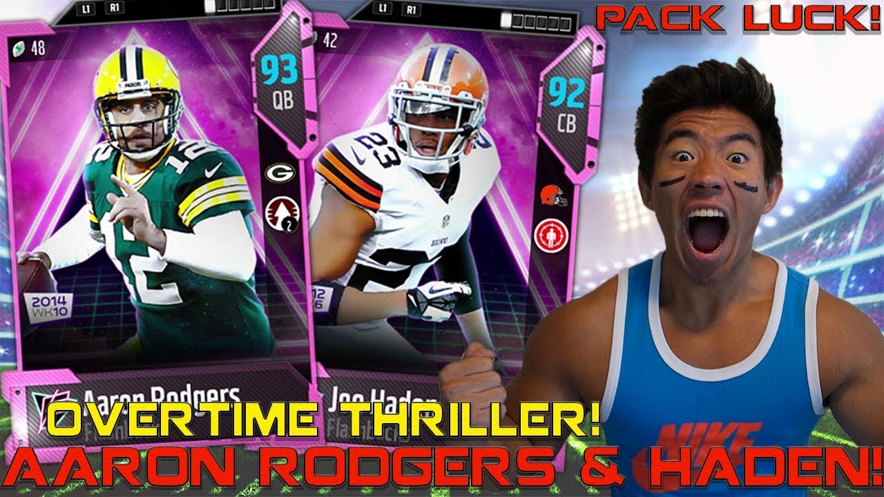 NEW AARON RODGERS & JOE HADEN! OVERTIME THRILLER! Madden 18 Ultimate Team