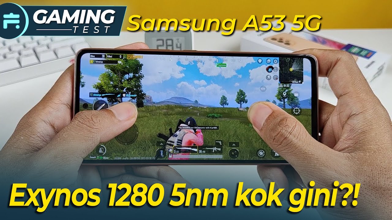 Gaming Test Samsung A53 5G PUBG mobile Indonesia