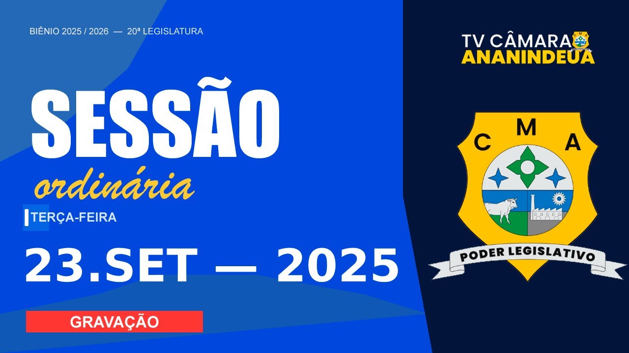Sessão Ordinária - 23/09/2025