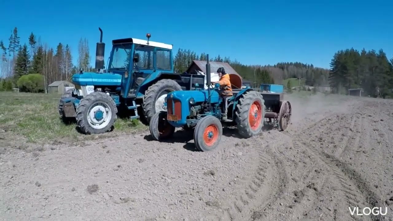 Kylvöä Fordson Dextalla ja Rautapyörä Jukolla 2024