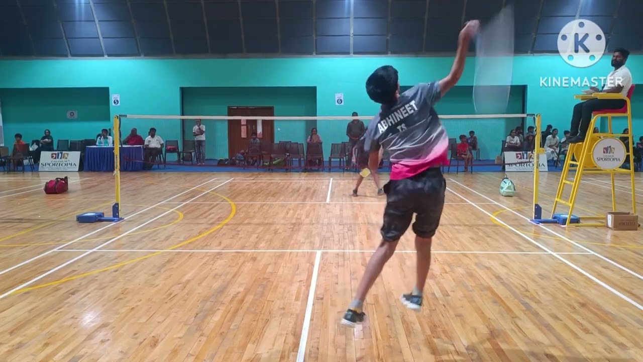 Badminton:Abhineet Asolla vs Garige Nischay