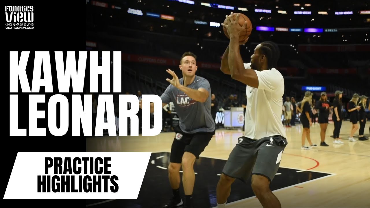 Kawhi Leonard Works on Post-Moves & Jumpers in LA Clippers First Game vs. Toronto Raptors