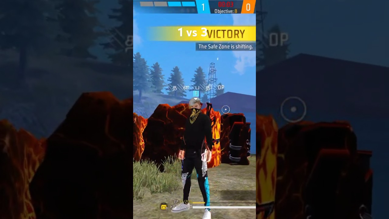 1 vs 3 💥#tvkgaming#freefire #garenafreefire #gaming #thalapathyff