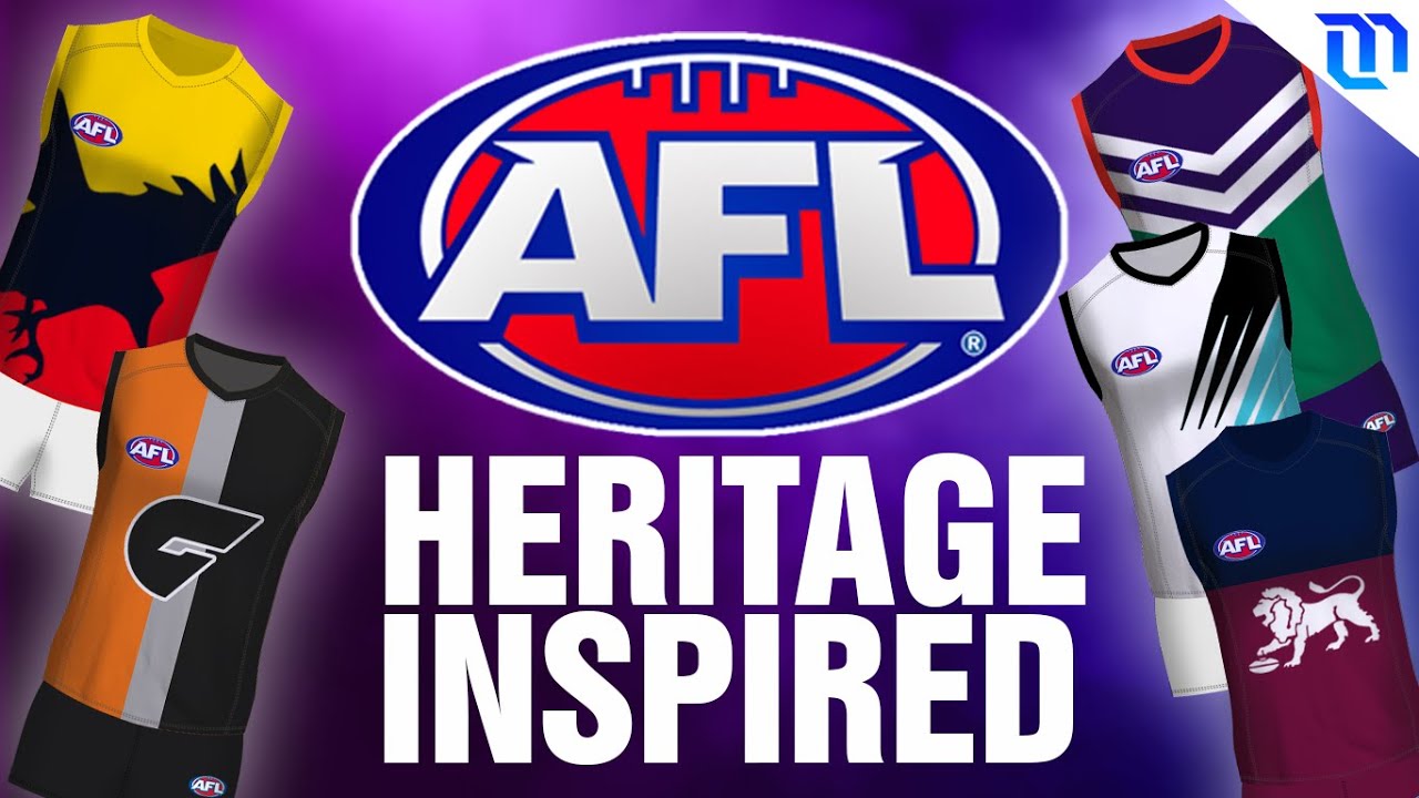 AFL Redesign - Heritage Inspired Guernseys