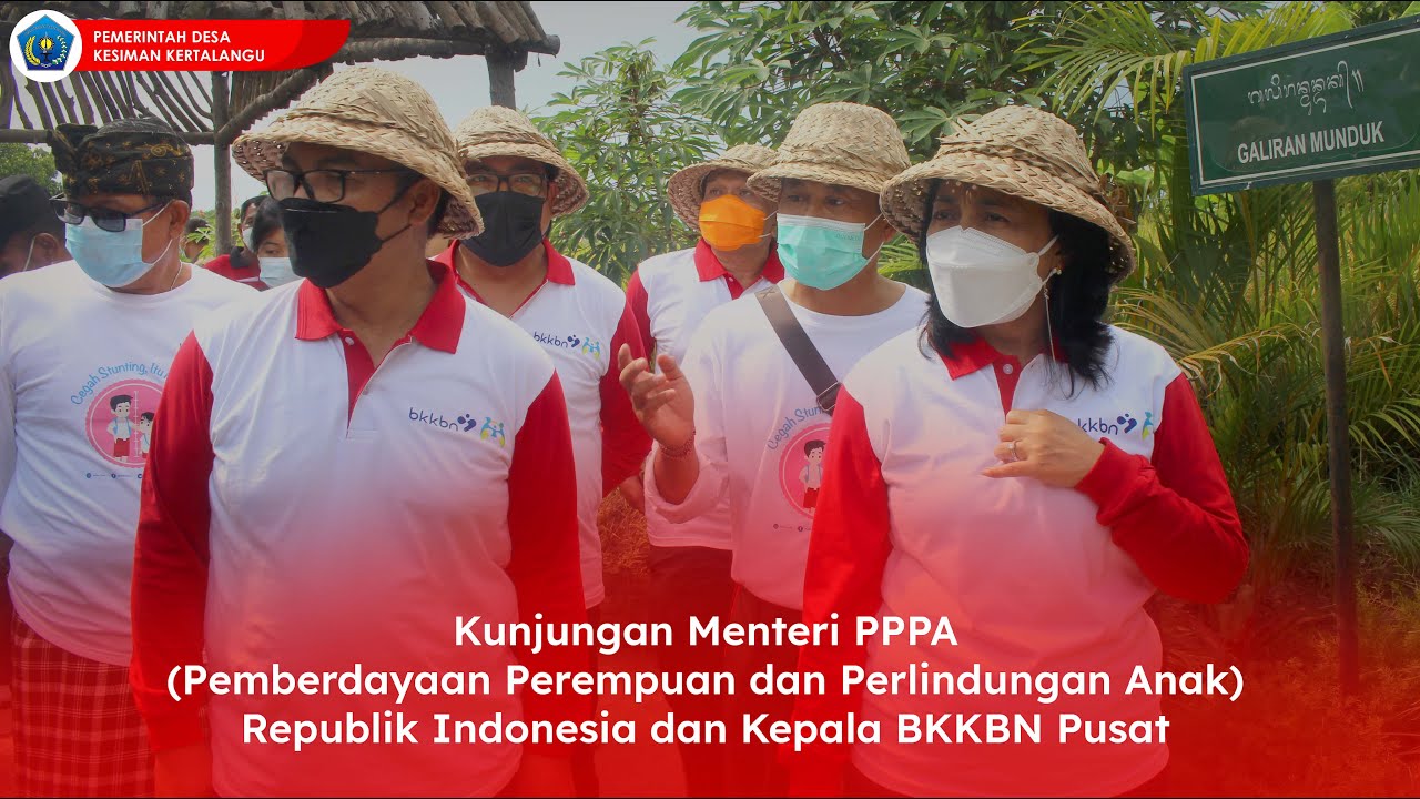 Kunjungan Menteri PPPA RI dan Kepala BKKBN Pusat ke Desa Kesiman Kertalangu