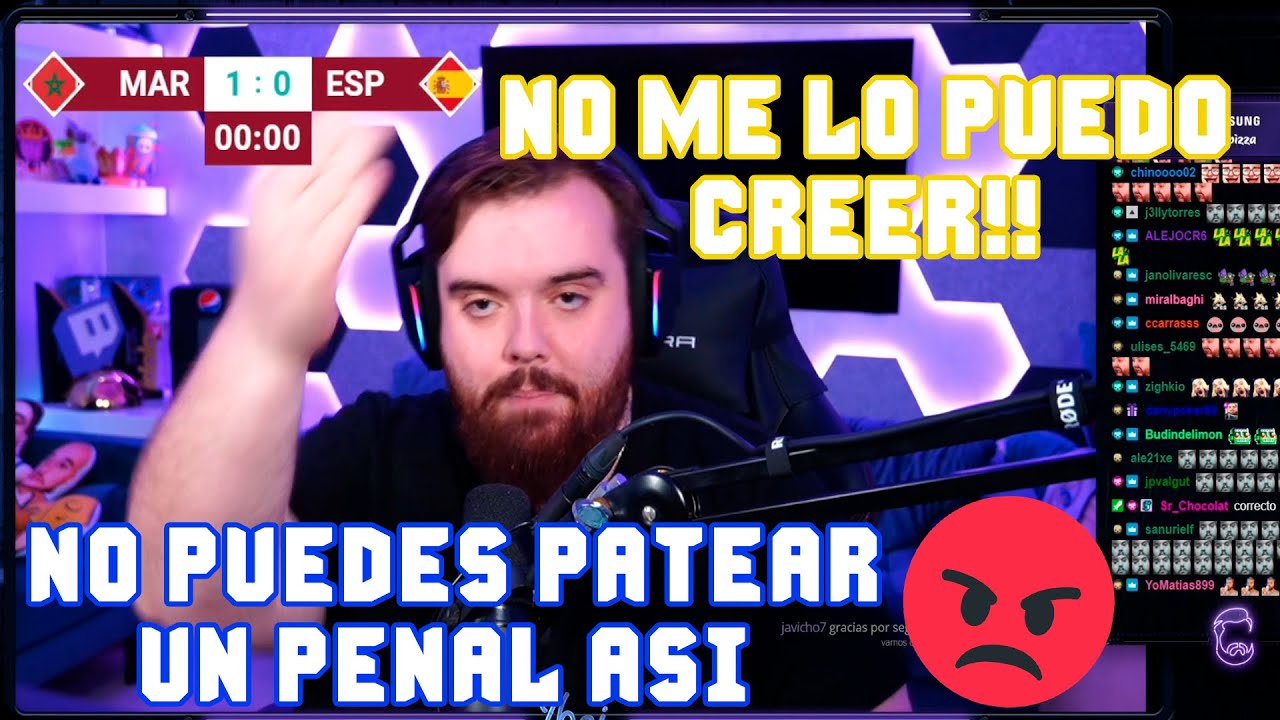 IBAI REACCIONA A LOS PENALES - ESPAÑA vs MARRUECOS (Qatar 2022)