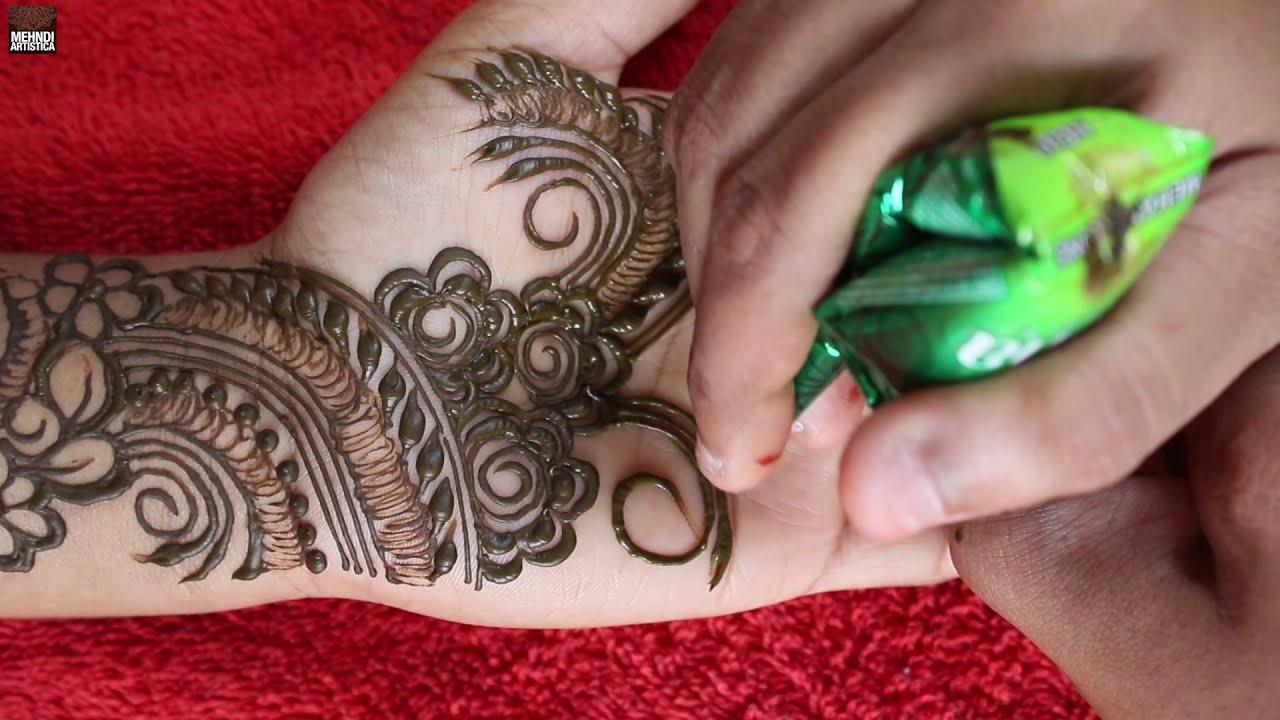 Simple style Arabic mehndi design || best henna design for beginners